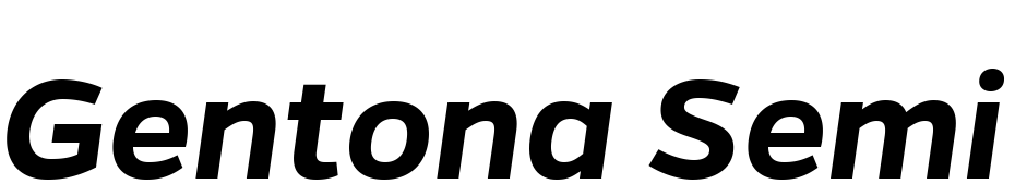 Gentona Semi Bold Italic Font Download Free